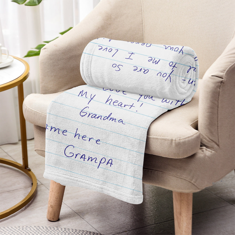 Letters From Heaven - Personalized Memorial Blanket