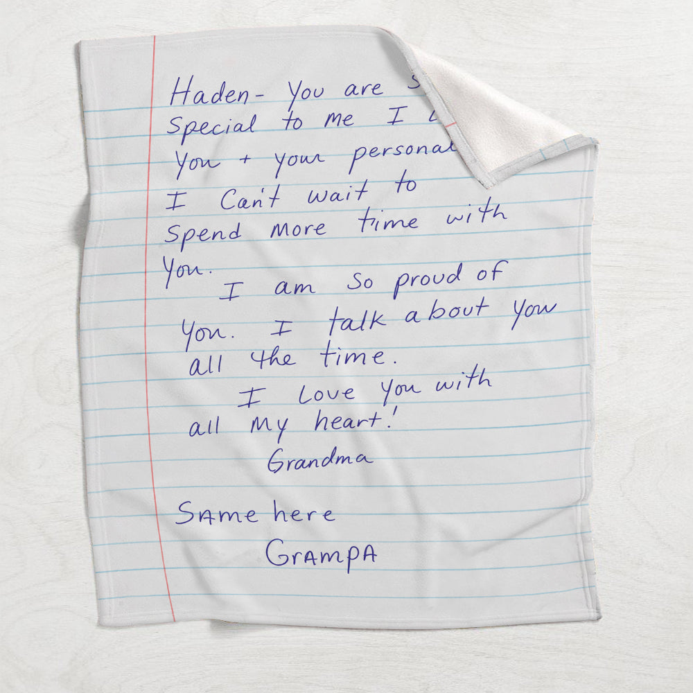 Letters From Heaven - Personalized Memorial Blanket