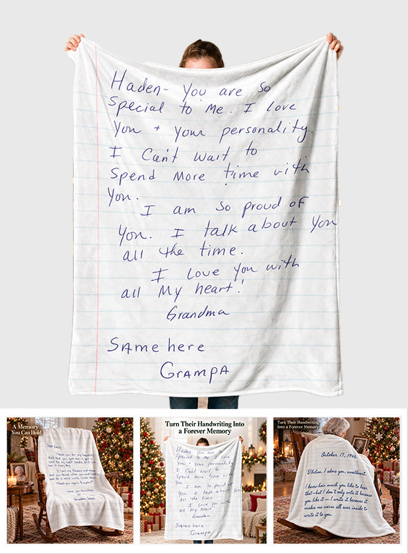Letters From Heaven - Personalized Memorial Blanket