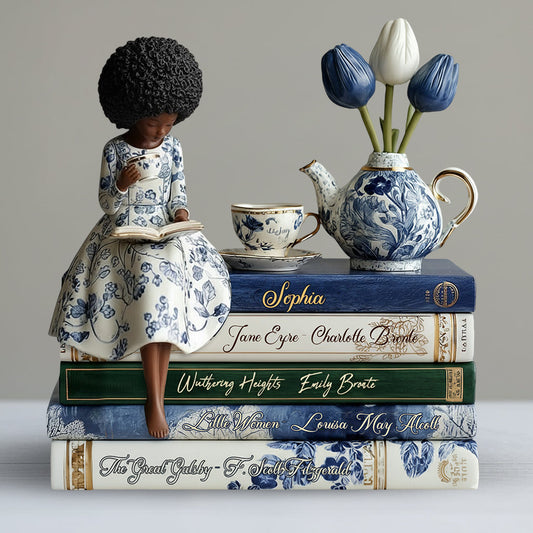 Love Books - Personalized African American Custom Shaped Acrylic Plaque