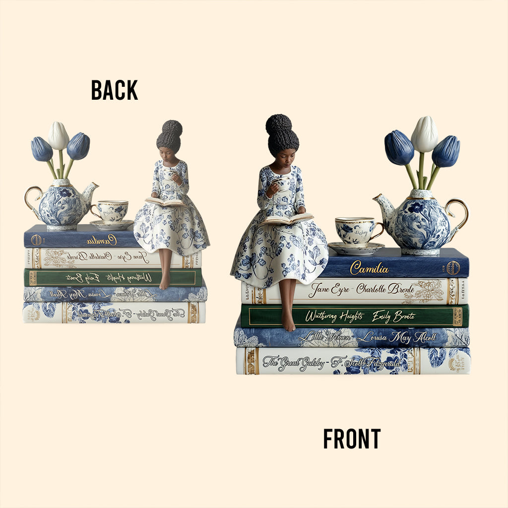 Love Books - Personalized African American Custom Shaped Acrylic Plaque