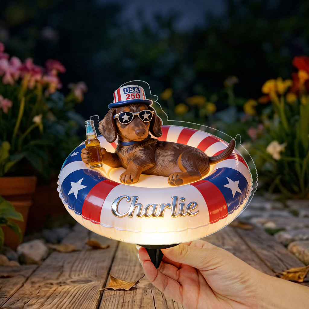 250th Anniversary - Personalized Dog Solar Acrylic Light