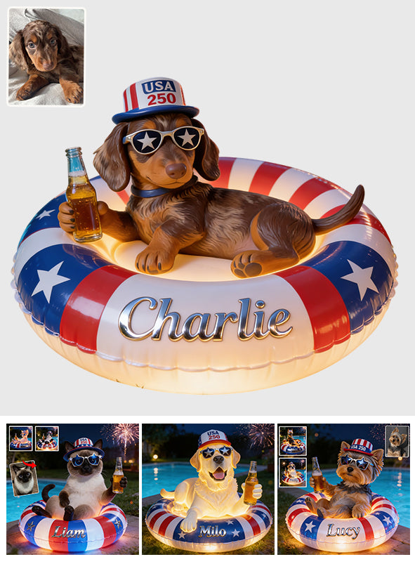 250th Anniversary - Personalized Dog Solar Acrylic Light