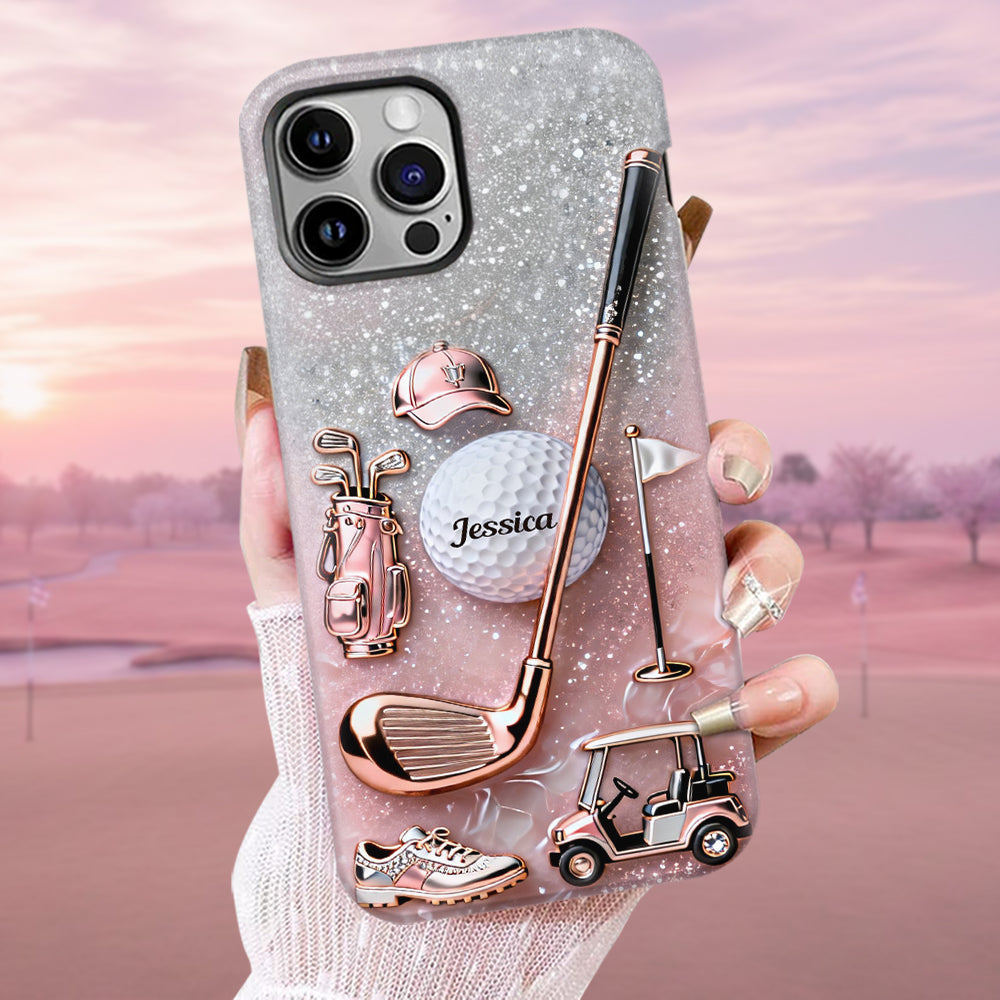 Passionné de golf ? Coque de téléphone personnalisée avec imprimé golf intégral