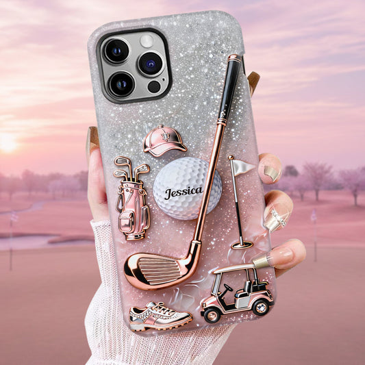 Passionné de golf ? Coque de téléphone personnalisée avec imprimé golf intégral