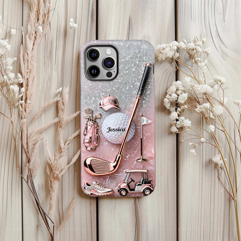 Passionné de golf ? Coque de téléphone personnalisée avec imprimé golf intégral