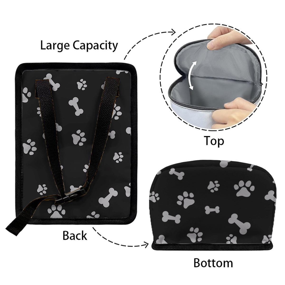 You're In My Spot - Personalized Dog Portable Car Trash Can/ Organizer