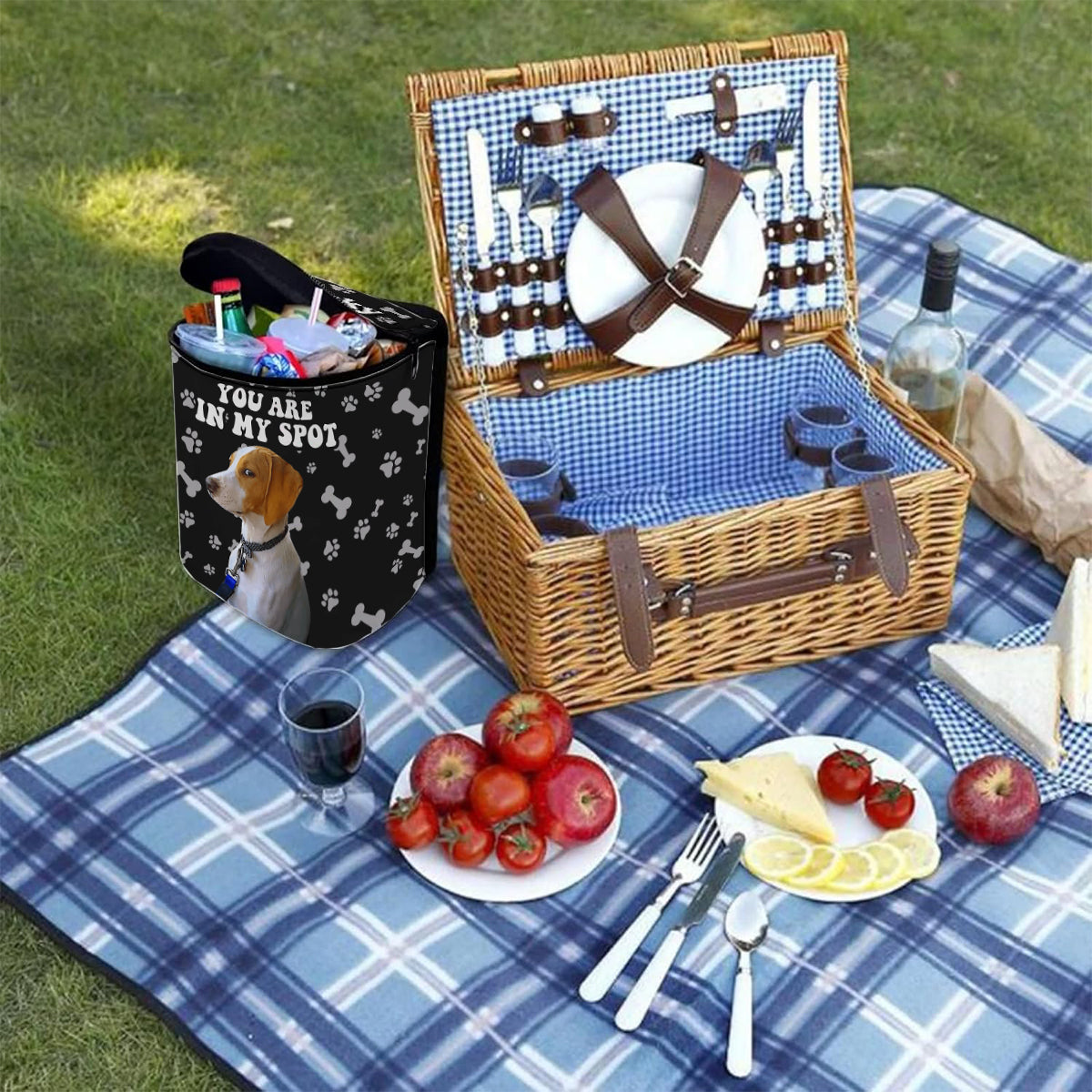 You're In My Spot - Personalized Dog Portable Car Trash Can/ Organizer