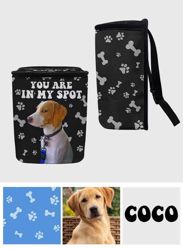 You're In My Spot - Personalized Dog Portable Car Trash Can/ Organizer