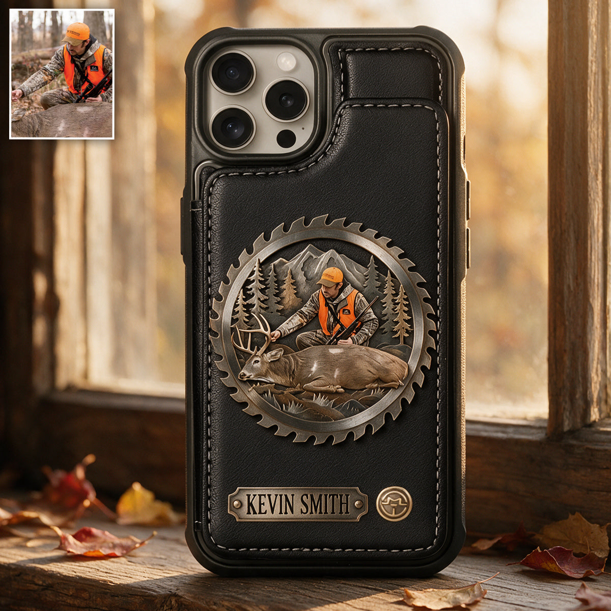 Custom From Any Photo - Personalized Hunting Fully Printed Wallet Phone Case