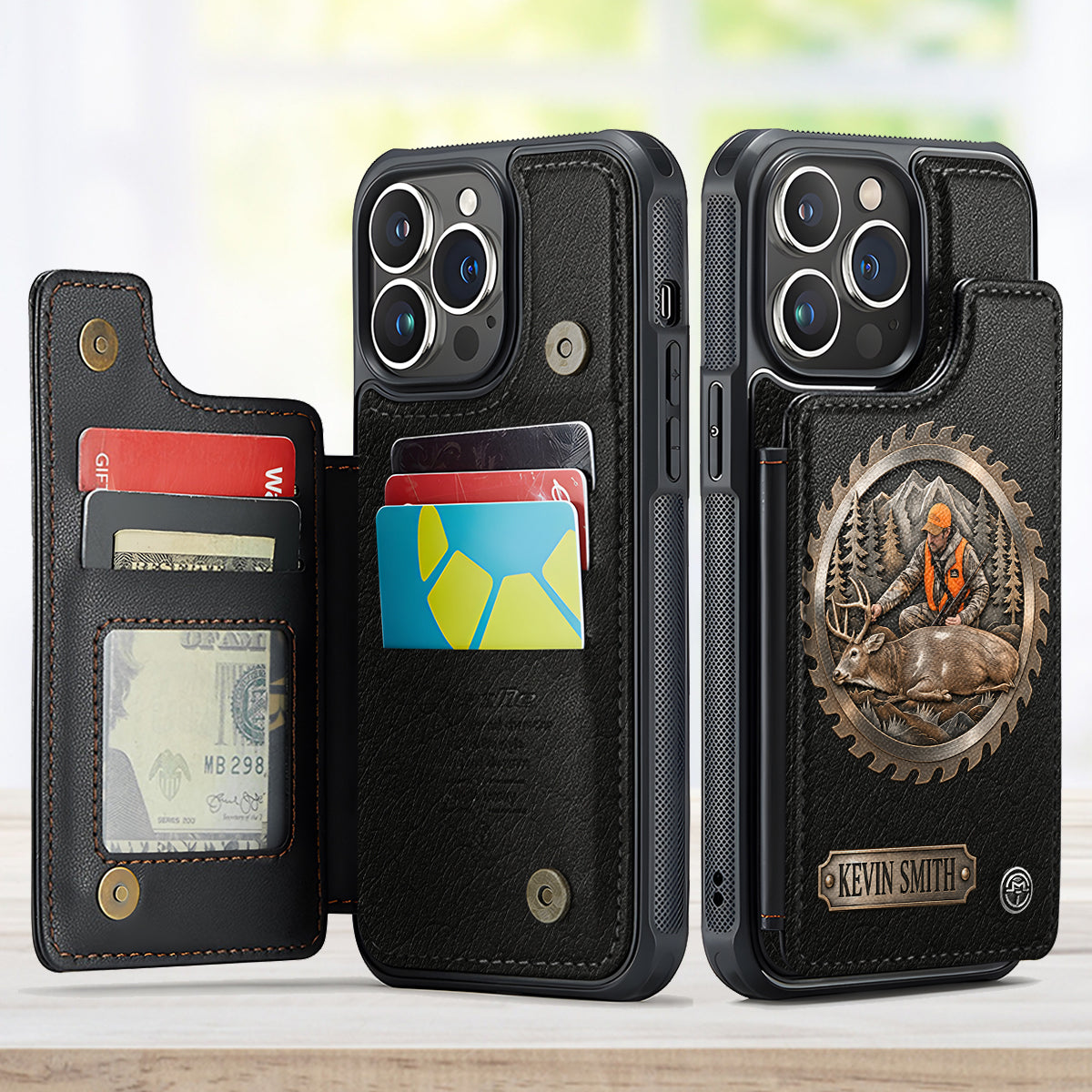 Custom From Any Photo - Personalized Hunting Fully Printed Wallet Phone Case