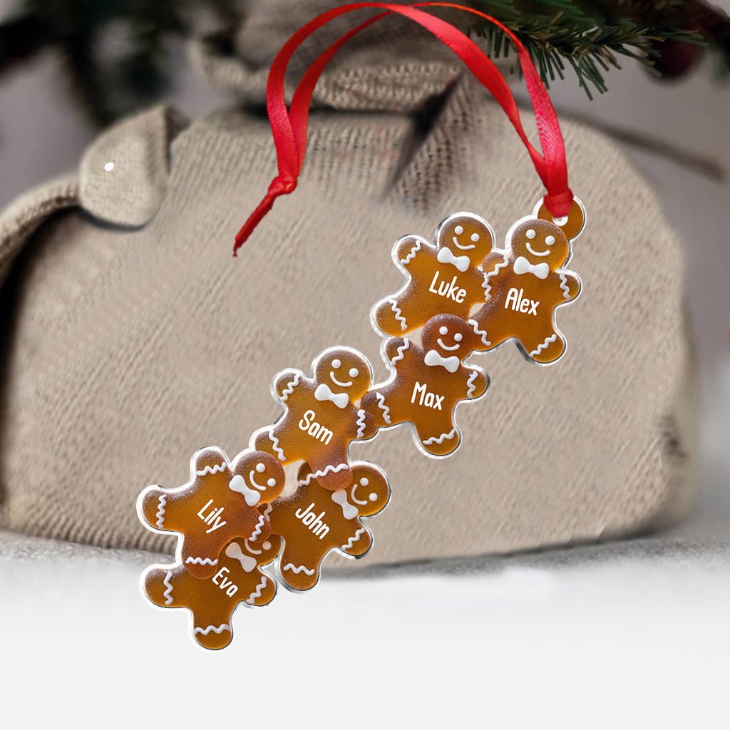 Gingerbread Family - Personalized Family Ornament