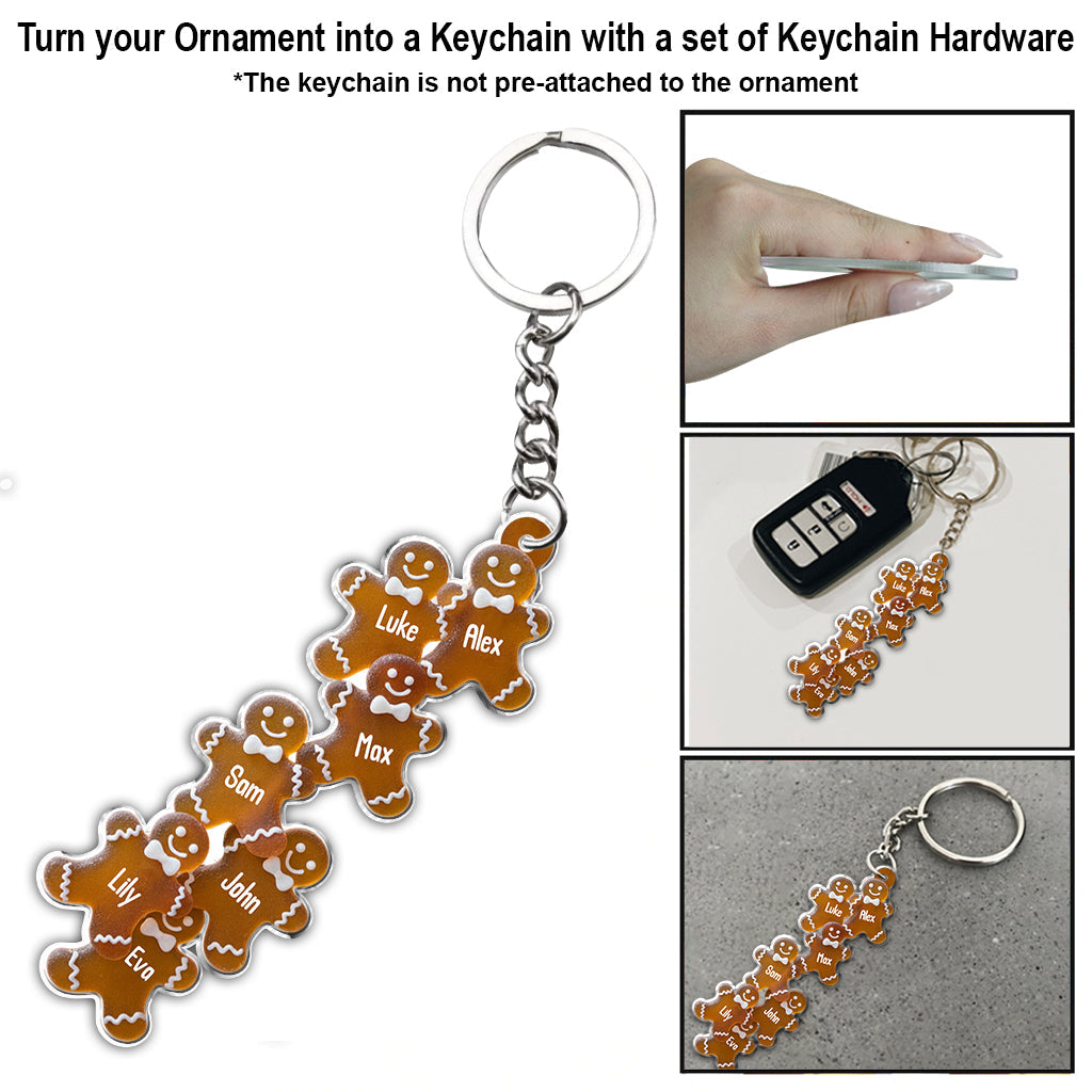 Gingerbread Family - Personalized Family Ornament