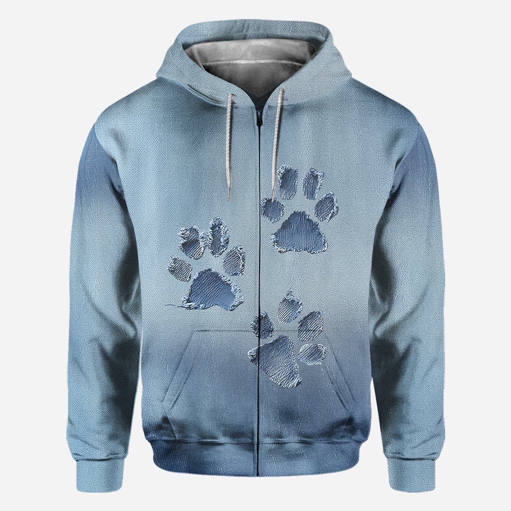 T-shirt « J’adore les chiens » avec motif chien.