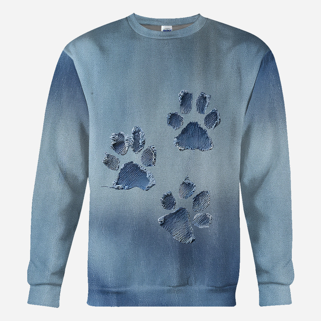 T-shirt « J’adore les chiens » avec motif chien.