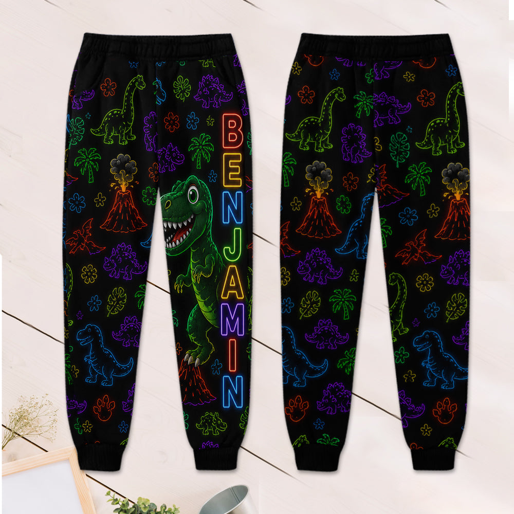 Neon Stil Geschenk für Kinder - Personalisierter Kinder Hoodie & Jogginghose