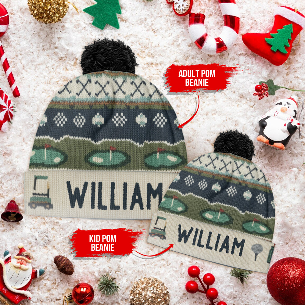 Golf Winter - Personalized Golf Beanie Hat