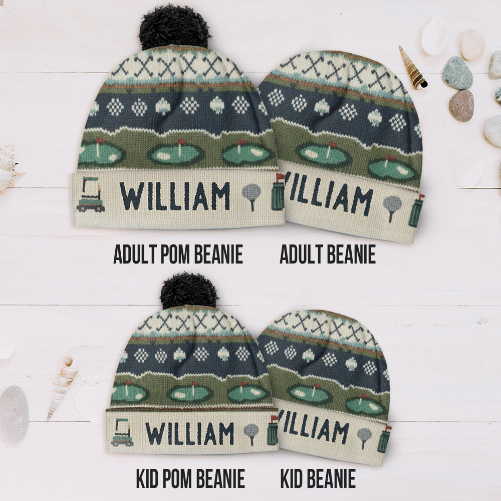 Golf Winter - Personalized Golf Beanie Hat