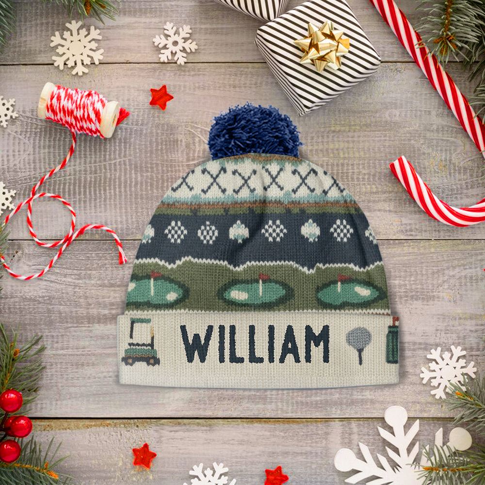 Golf Winter - Personalized Golf Beanie Hat