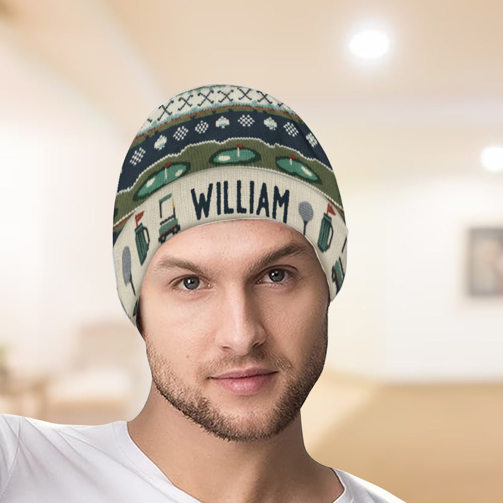 Golf Winter - Personalized Golf Beanie Hat