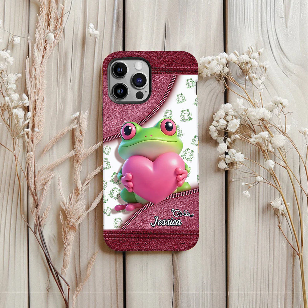 Love Frog – Personalisierte Handyhülle mit Froschmotiv