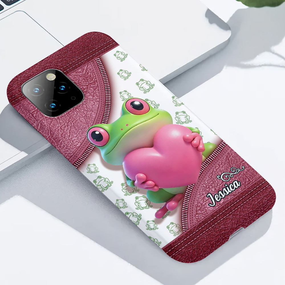 Love Frog – Personalisierte Handyhülle mit Froschmotiv