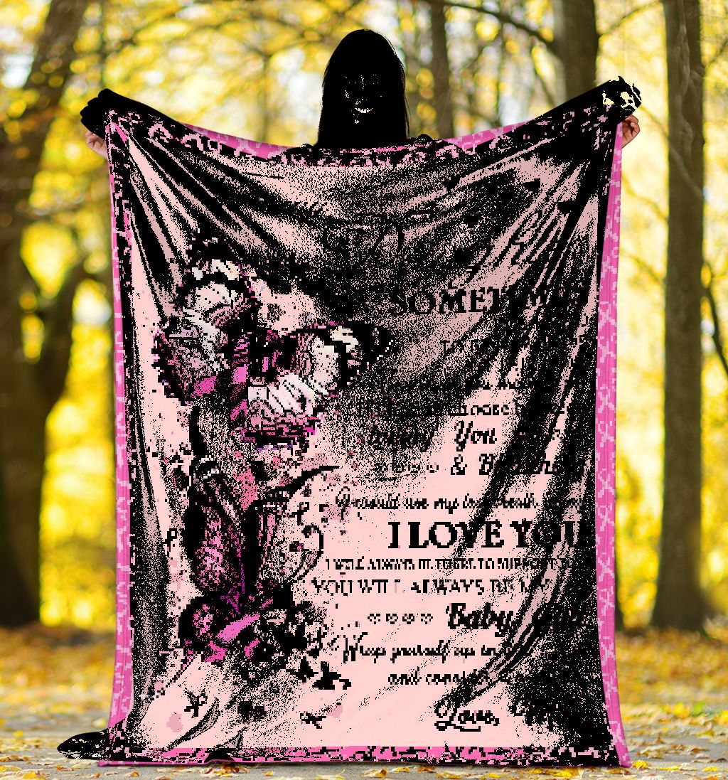 To My Daughter Breast Cancer Awareness Blanket 0622