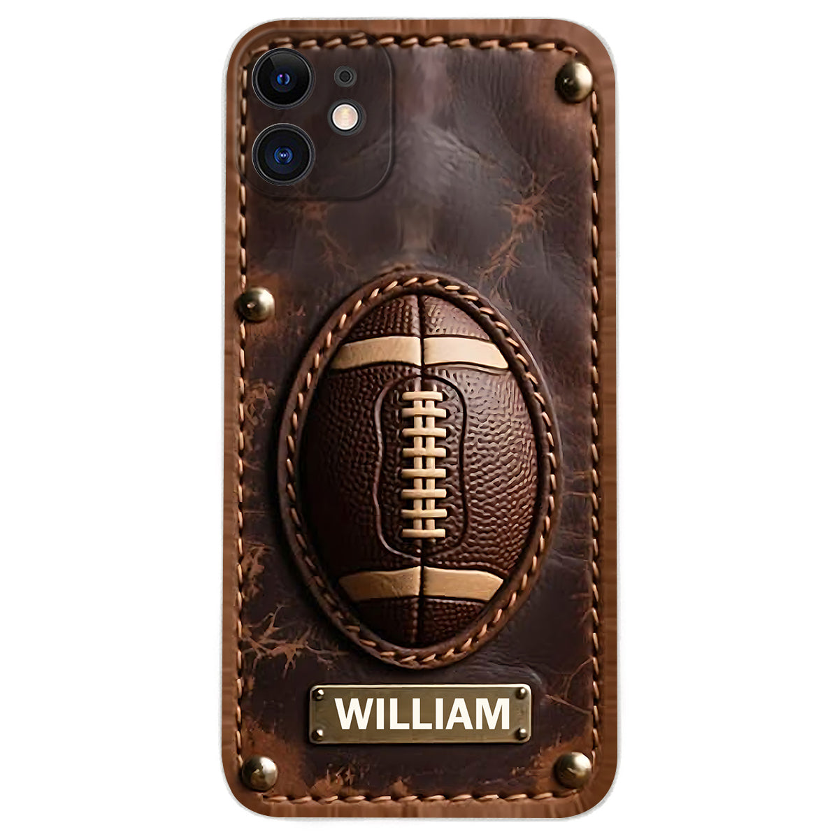 Gameday - Personalized Football Leather Phone Case