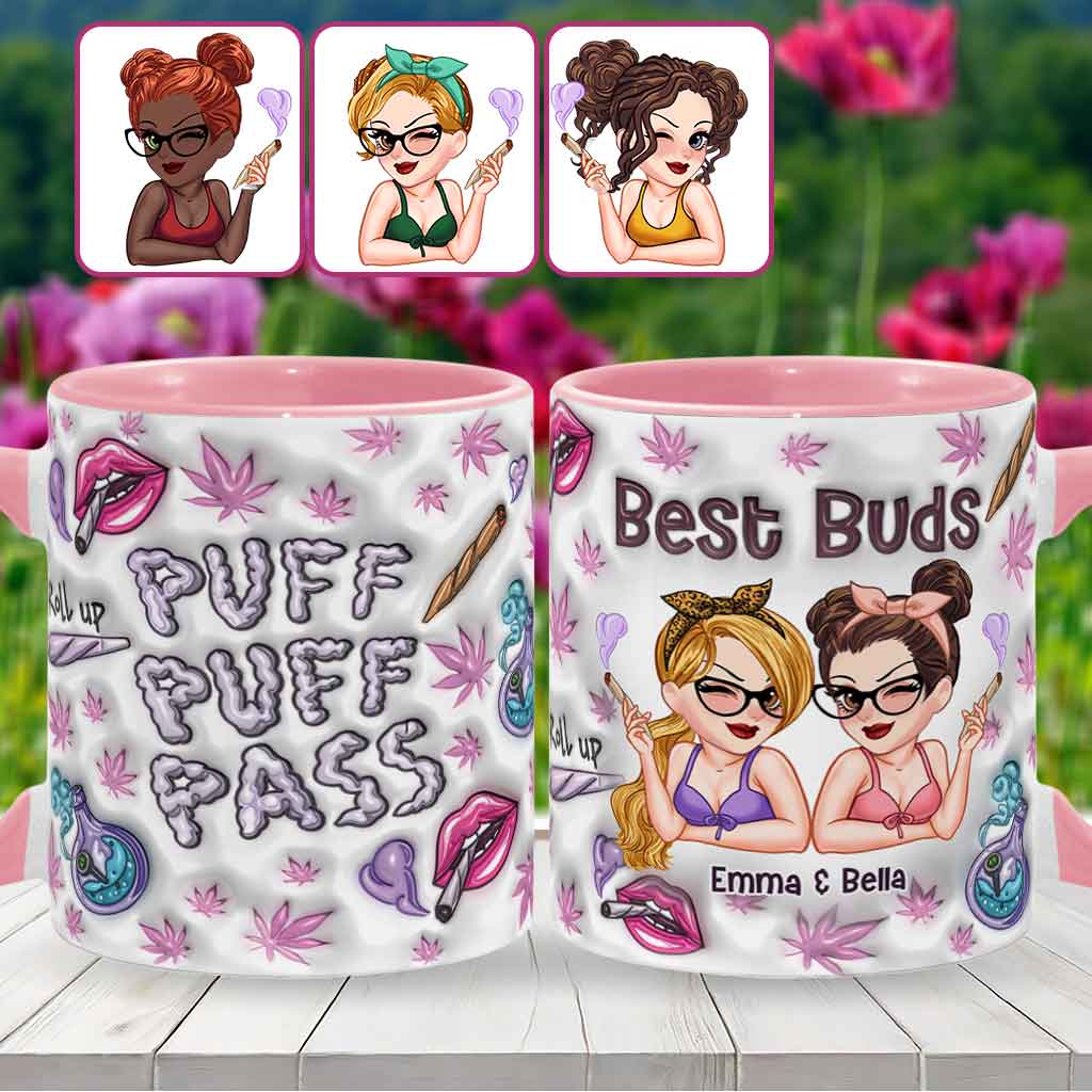 Puzz Puzz Pass - Personalized Weed Accent Mug