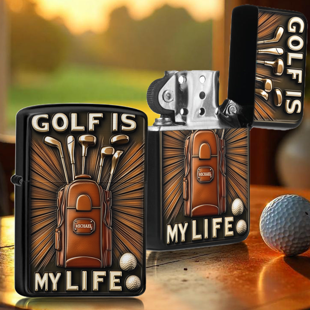 Golf Is My Life - Personalized Golf Lighter