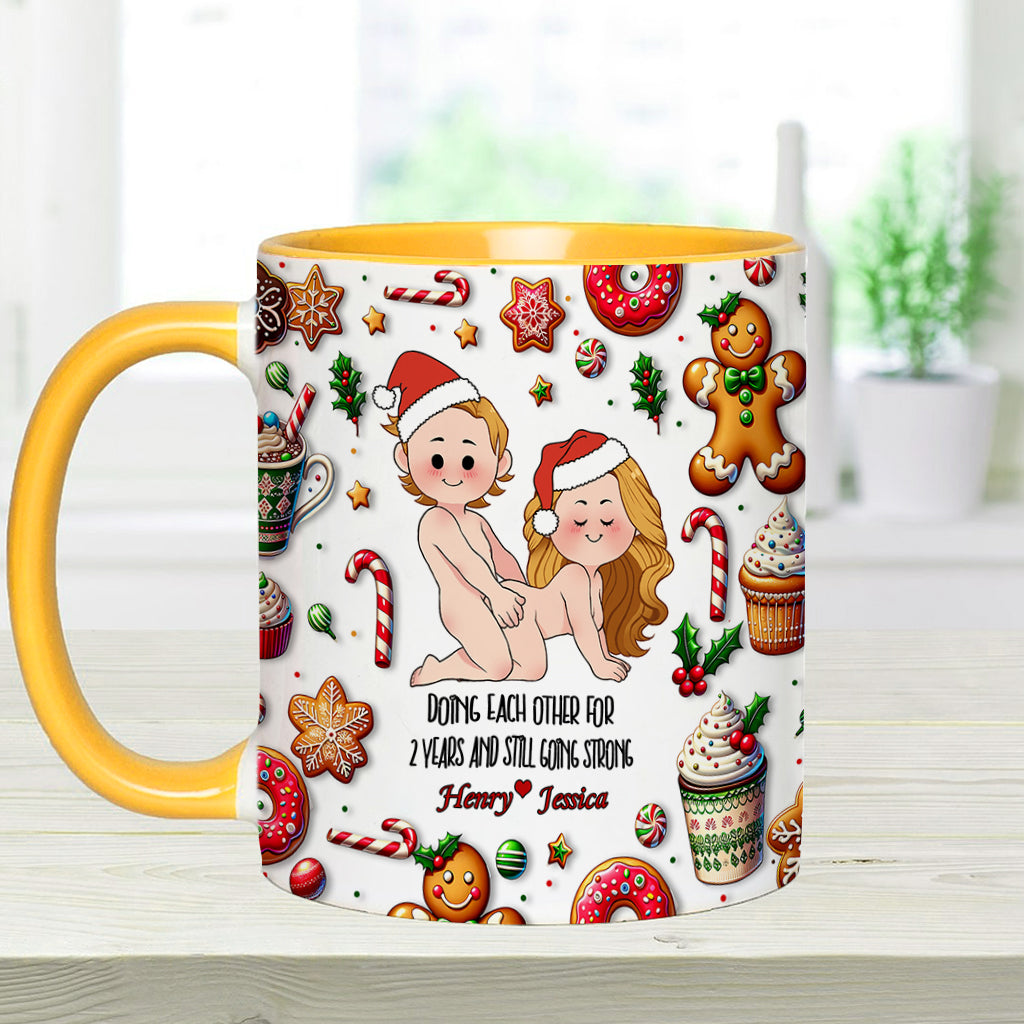 Doing Each Other - Personalized Couple Accent Mug