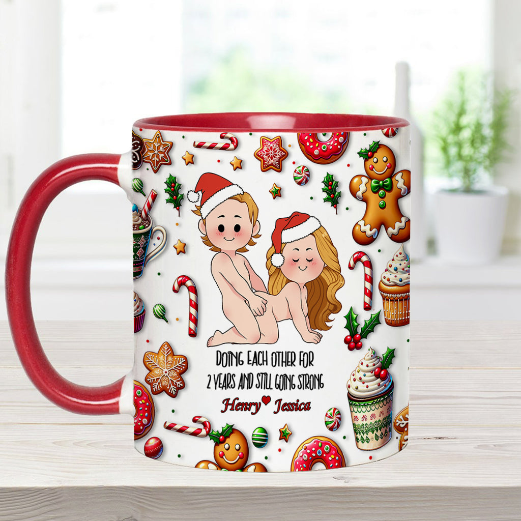 Doing Each Other - Personalized Couple Accent Mug