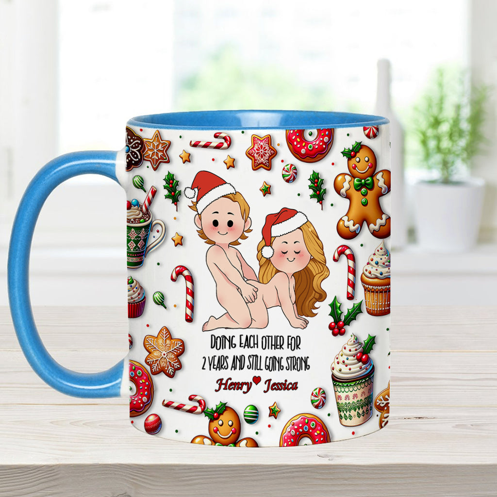 Doing Each Other - Personalized Couple Accent Mug
