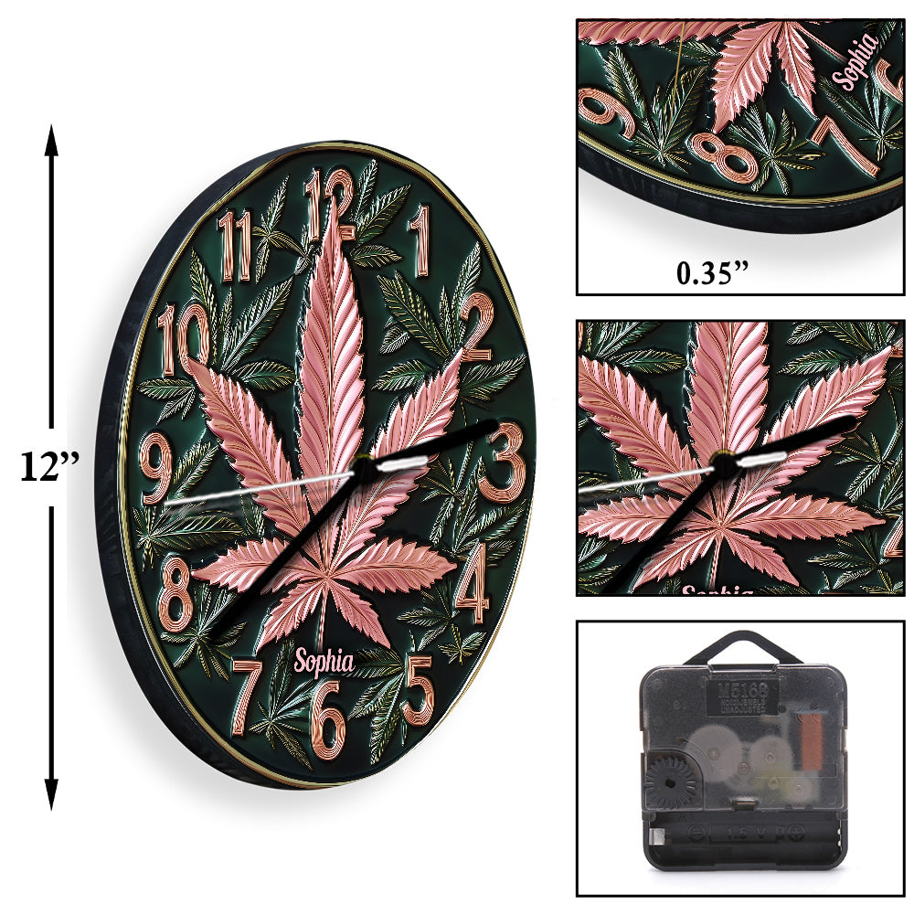 Irgendwo ist 420 – Personalisierte Weed-Wanduhr