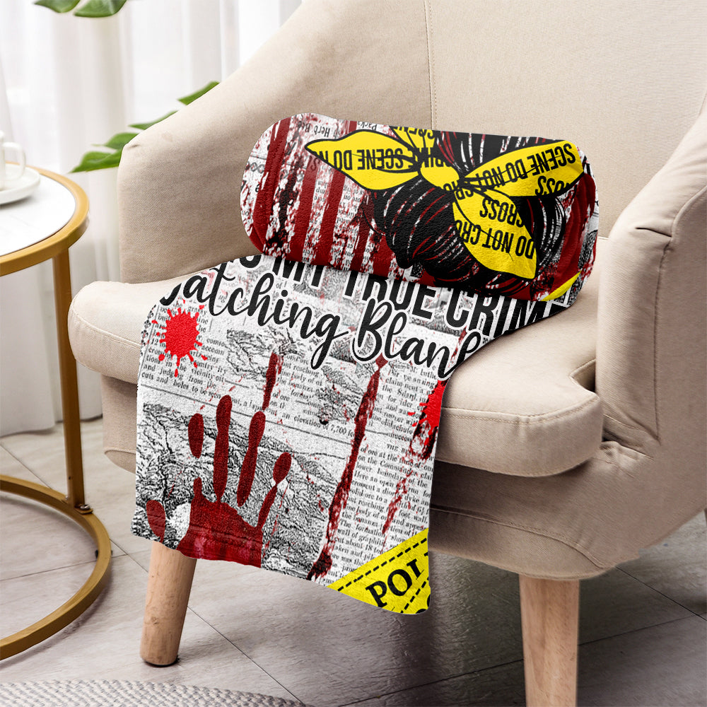 This Is My True Crime Watching Blanket - Personalized Blanket
