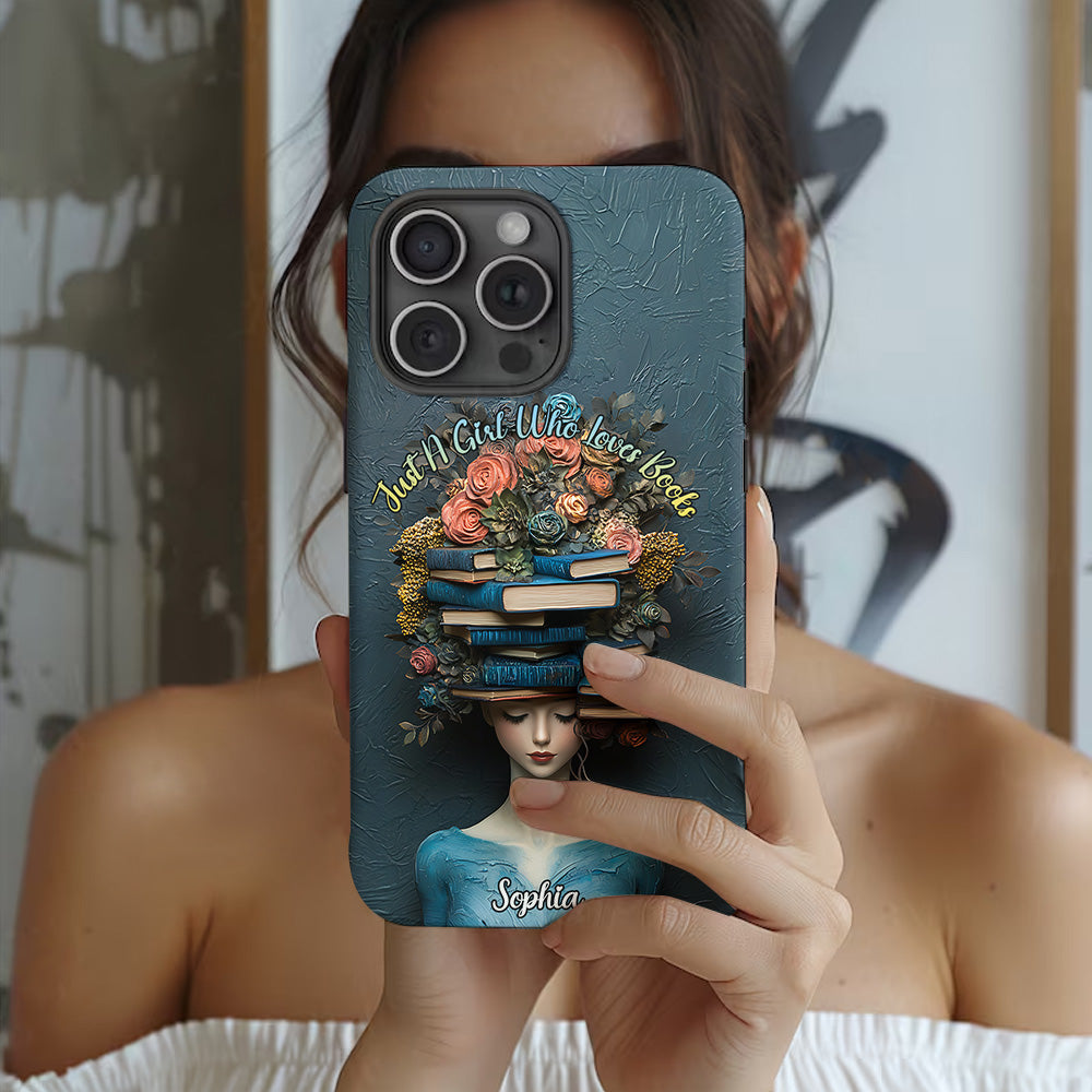 Just A Girl Who Loves Books - Personalized Book Full Print Phone Case