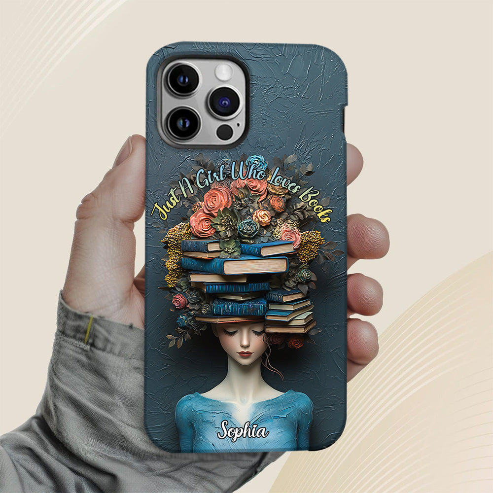 Just A Girl Who Loves Books - Personalized Book Full Print Phone Case