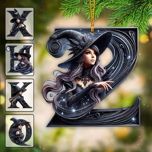 Witch Letter - Personalized Witch Ornament