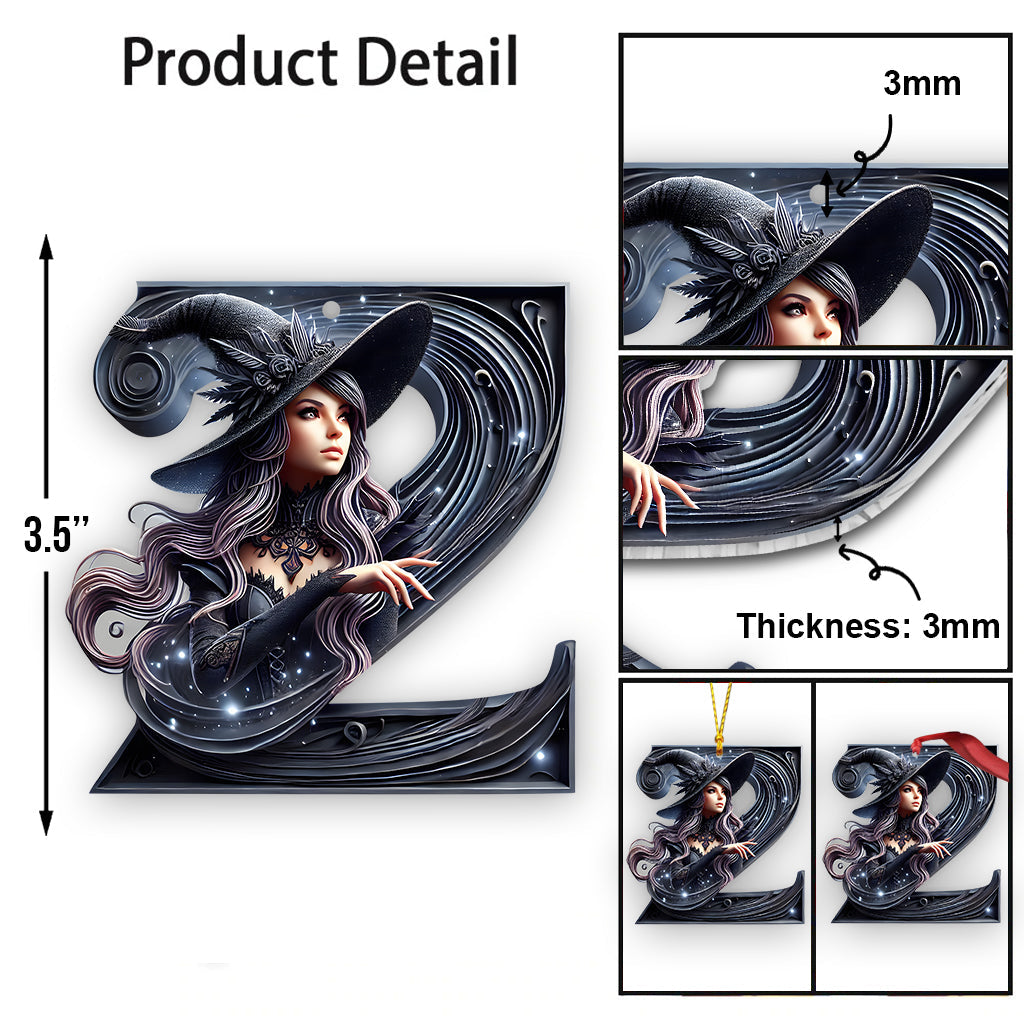 Witch Letter - Personalized Witch Ornament