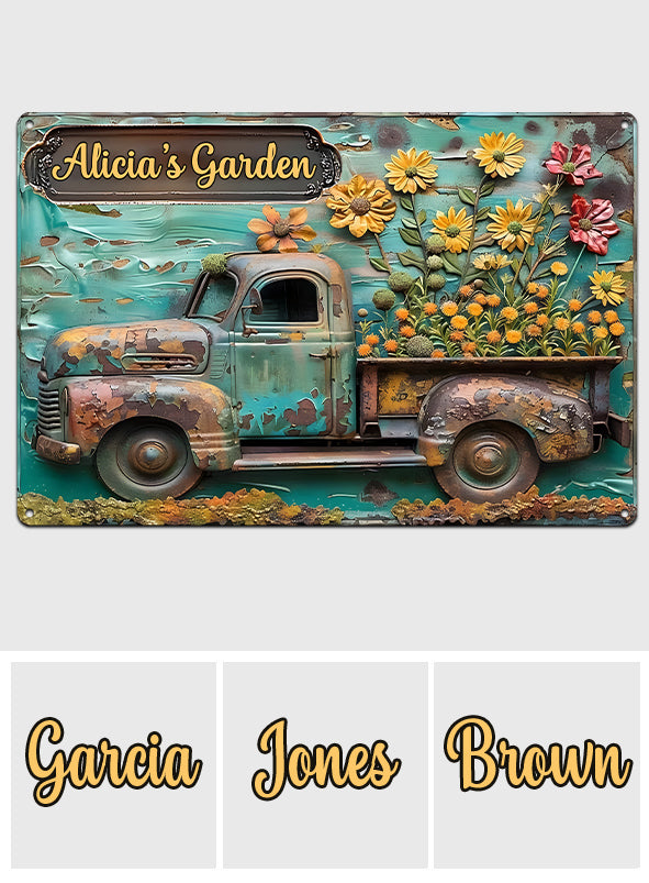 Your Garden - Personalized Gardening Cut Metal Sign