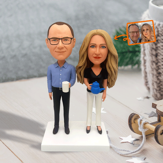 Custom Figure - Personalized Husband And Wife Bobblehead