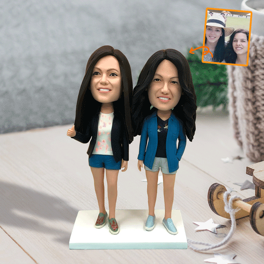 Custom Figure - Personalized Sibling Bobblehead