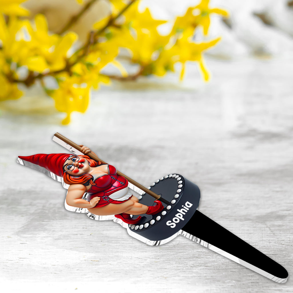 Funny Gromes Couple - Personalized Gardening Acrylic Plaque Stake