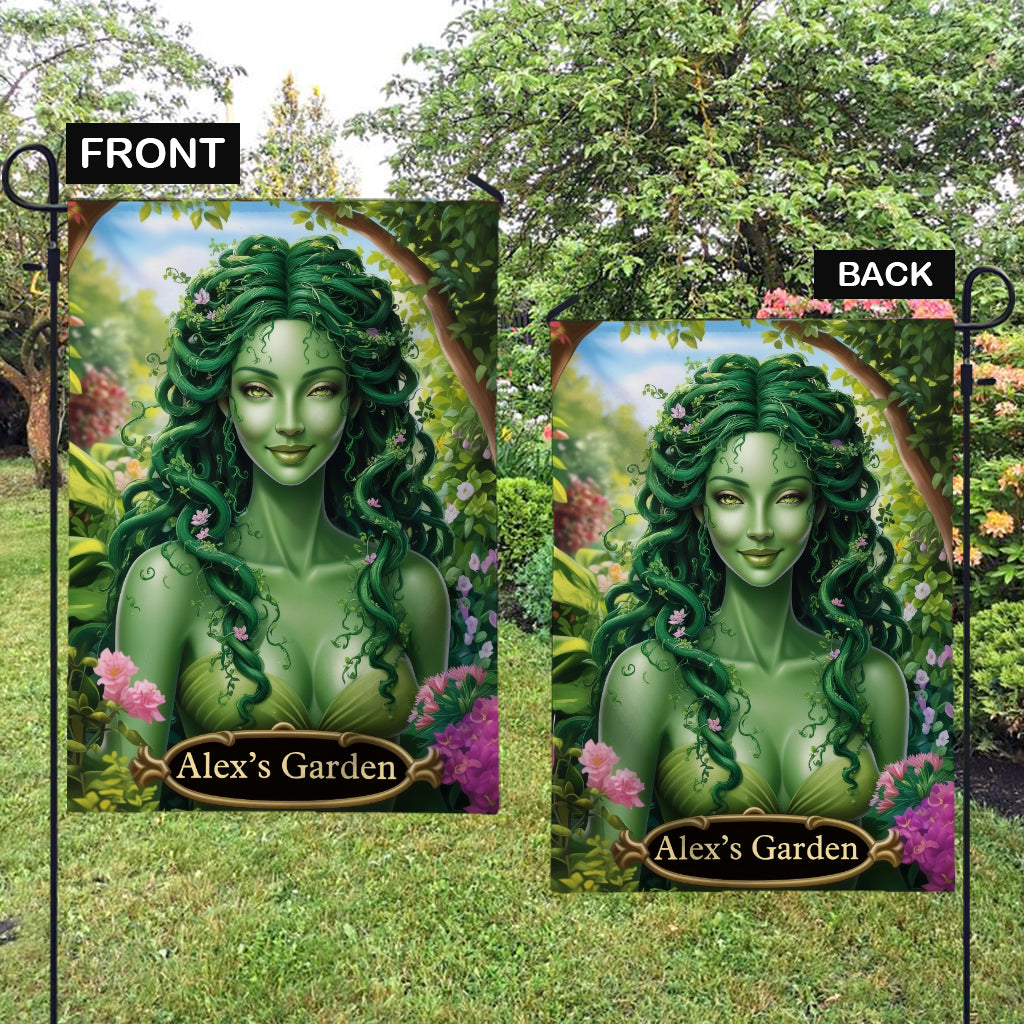 Green Lady - Personalized Gardening Garden Flag