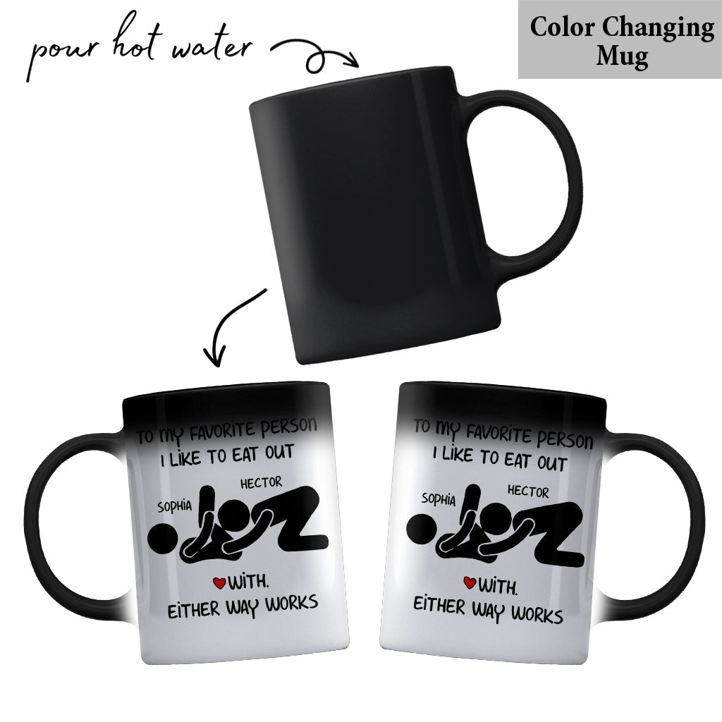 Funny Dirty Anniversary Gift For Her/ Him - Personalized Couple Mug