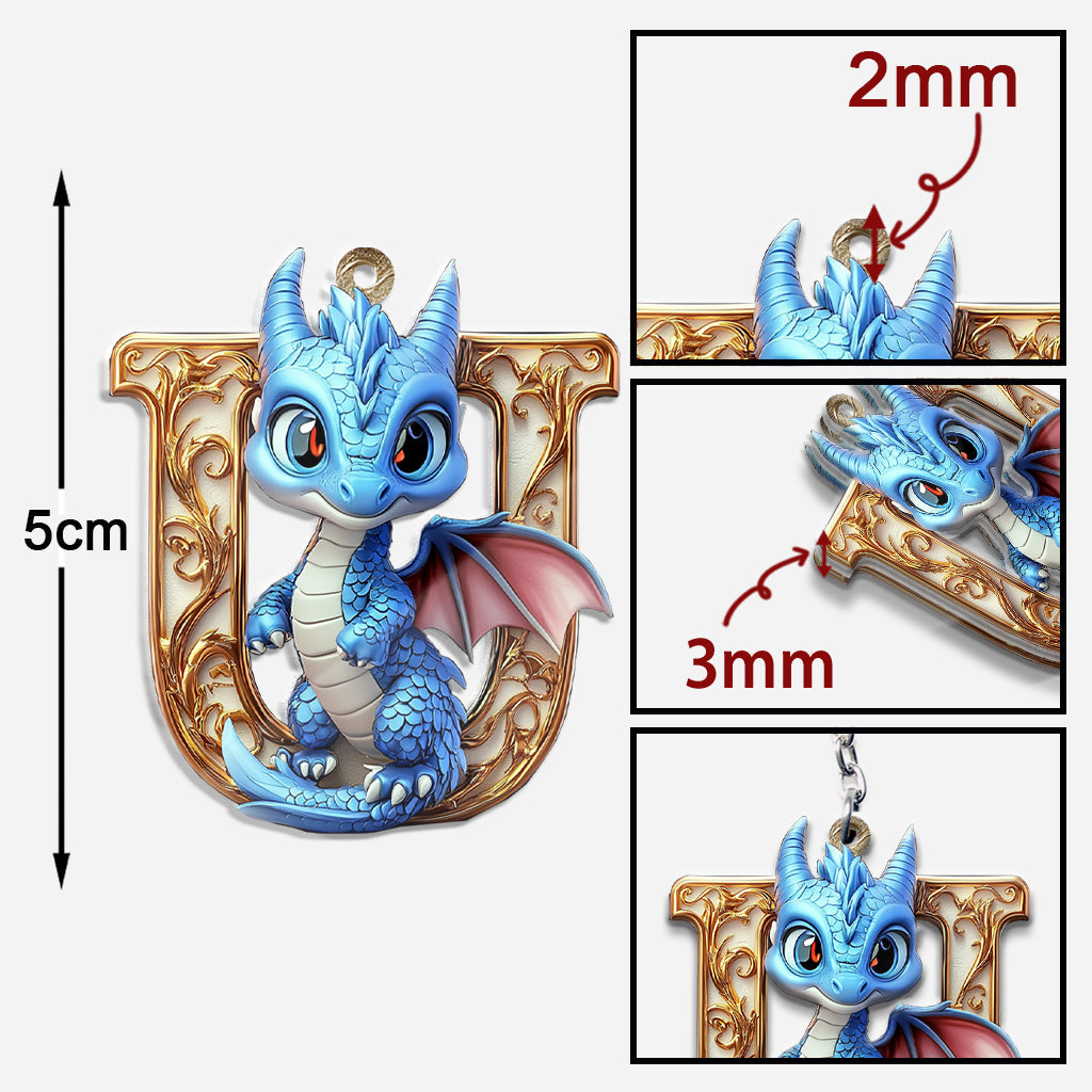 Charming Dragon - Personalized Dragon Keychain