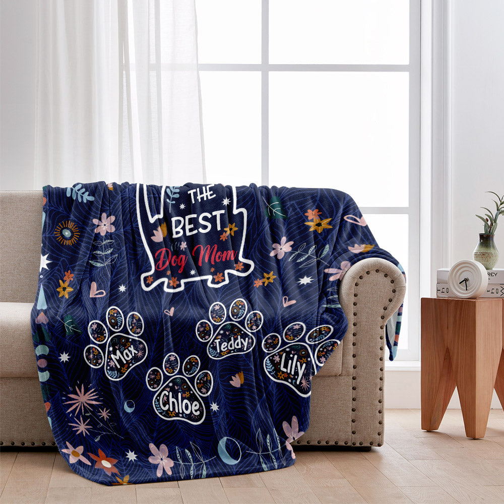 Bonne fête des mères à la meilleure maman de chien ! Couverture personnalisée pour chien