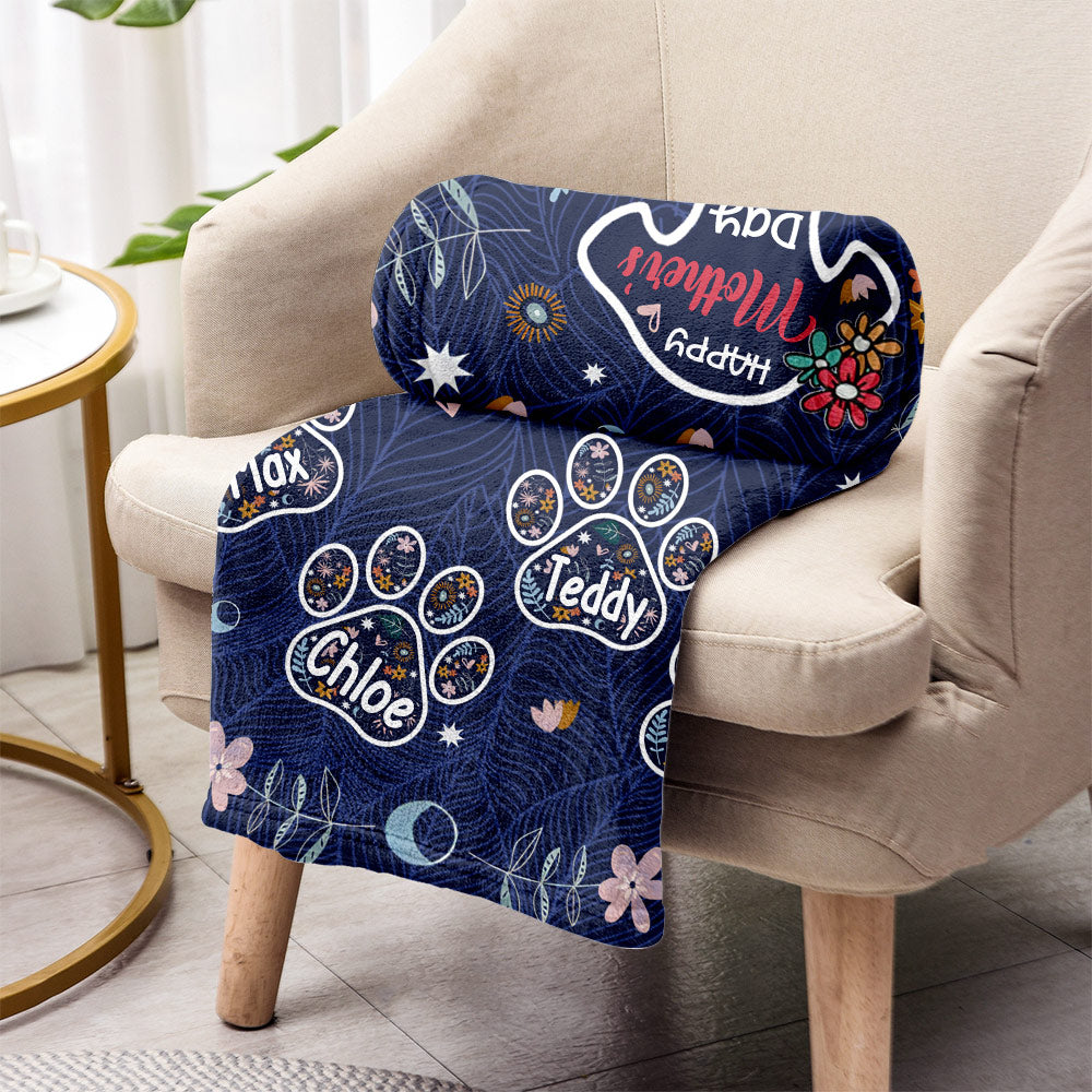Bonne fête des mères à la meilleure maman de chien ! Couverture personnalisée pour chien