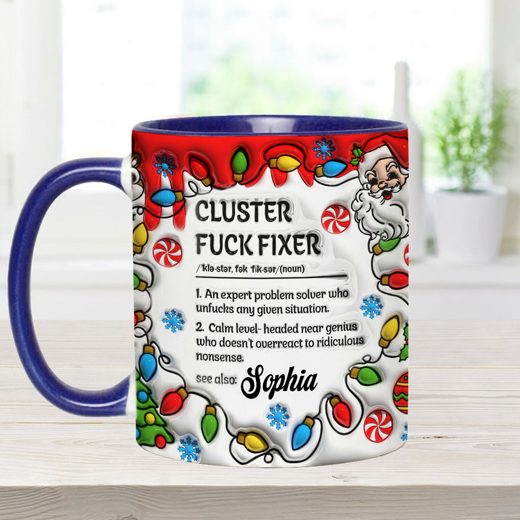 Cluster – Personalisierte Tasse mit Kollege-Akzent