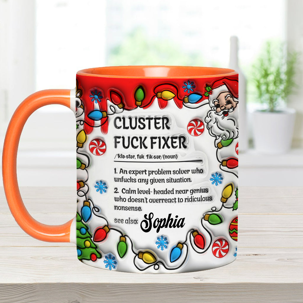 Cluster – Personalisierte Tasse mit Kollege-Akzent